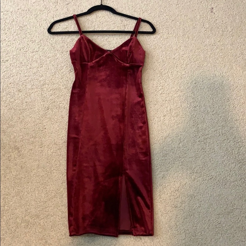 Velvet Formal body-con dress, NEVER WORN